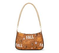 Autumn_fall_pattern Trendy Chain Shoulder Bags Hand Bag for Travel