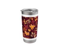Autumn Falling Leaves Pattern Stainless Steel Insulated Tumbler