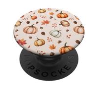 Autumn Falling Leaves Pumpkin Spice Harvest Cozy Fall Season PopSockets Adhesive PopGrip