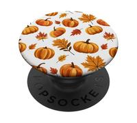 Autumn Falling Leaves Pumpkin Spice Harvest Happy Fall PopSockets Adhesive PopGrip