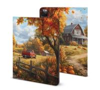 Autumn Farm Funny Tablet Case with Pen Slot Lightweight Hard Protective Cover Compatible with iPad 2020/Pro 2020/Pro 2021/Air4/Air5