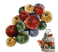 Autumn Faux Pumpkins Centrepiece - Artificial Pumpkin Decorations | Tabletop Autumn Decoration Props, Aesthetic Party Favours for the Thanksgiving Same - Halloween Farm Ports Basket Filler, Real