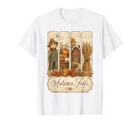 Autumn Feels Postcards Fall Season Farmcore Value Graphic T-Shirt