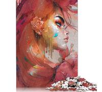 Autumn Fire Fae Jigsaw Puzzles Puzzle for Adults Kids. 1000 Piece Great Gifts Challenge Toy Educational Game Home Decoration for Adults& Kids Age 14 Years Up 1000pcs (38x26cm)