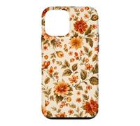 Autumn Flower Orange Floral Vintage Hygge Cozy Fall Case for iPhone 12 mini
