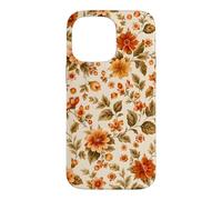 Autumn Flower Orange Floral Vintage Hygge Cozy Fall Case for iPhone 14 Pro Max