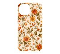 Autumn Flower Orange Floral Vintage Hygge Cozy Fall Case for iPhone 15