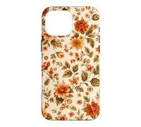 Autumn Flower Orange Floral Vintage Hygge Cozy Fall Case for iPhone 16 Pro Max