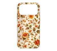 Autumn Flower Orange Floral Vintage Hygge Cozy Fall Case for iPhone 17 Pro Max