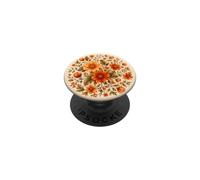 Autumn Flower Orange Floral Vintage Hygge Cozy Fall PopSockets Adhesive PopGrip