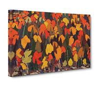Autumn Foliage By Tom Thomson Canvas Print | Gallery Wrapped 30mm Frame Wall Art | 20x14 inches | Ready to Hang | Classic Landscape Picture | Living Room Bedroom Lounge Office