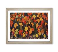 Autumn Foliage By Tom Thomson Classic Painting Framed Print | A3 Oak Framed Wall Art | Ready to Hang | Classic Floral Picture | Living Room Bedroom Lounge Office