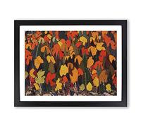 Autumn Foliage By Tom Thomson Classic Painting Framed Print | A4 Black Framed Wall Art | Ready to Hang | Classic Floral Picture | Living Room Bedroom Lounge Office