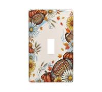 Autumn Football and Pumpkins Theme Toggle Switch Plate