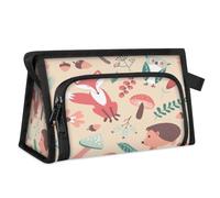 Autumn Forest Animal Travel Toiletry Bag for Women Men Girls Boys Cute Animal Multifunctional Makeup Pouch Bag Wash Toiletries Cosmetic Organizer Shower Bag
