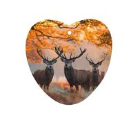 Autumn Forest Deer Car Air Freshener Aromatherapy Tablets Hanging Scented Cards for Rooms Bathrooms Wardrobe Love form