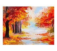 Autumn Forest Landscape Art Print Canvas Premium Wall Decor Poster