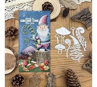 Autumn Forest Leaves Mushrooms Metal Die Cuts for Card Making,Merry Christmas Tree Card Cutting Dies Cut Stencils DIY Scrapbooking Album Decorative Embossing Paper Card Embossing Craft