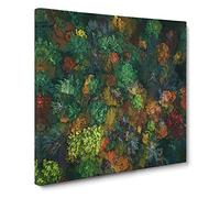 Autumn Forest New Hampshire Canvas Print | Gallery Wrapped 30mm Frame Wall Art | 20x20 inches | Ready to Hang | Abstract Landscape Picture | Living Room Bedroom Lounge Office