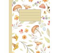 Autumn Forest Notebook: Cute Mushroom and Floral Wide Ruled Journal | Fall Aesthetic Nature Notebook for Women, Students & Writers | Large 8.5x11 Inch Lined Journal