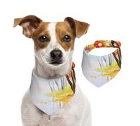 Autumn Forest Orange Leaves,Pet Bib Scarf Cats Dog Bandana Dogs Towel Bib Adjustable Pet Scarf,S