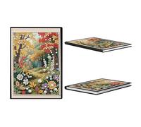 Autumn Forest Partial Pearl DIY 50 Pages A5 Diamond Painting Notebook Special Shaped Diamond Art Diary Book Kits Wireless Strip 5D Crystal Art Paintings Sketchbook for Art Drawing