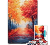 Autumn Forest Path Wooden Jigsaw Puzzle 300 Pieces for Adults | For puzzle fans: Adult Puzzle: thoughtful year-end gift, activity for family time.