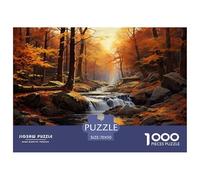 Autumn Forest Stream Sturdy Paper Pieces Ideal for Training Logical Thinking, Memory And Concentration in Free Time 70x50cm/1000pcs