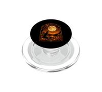Autumn Fox Full Moon Forest Fall Leaves Pumpkins PopSockets PopGrip for MagSafe