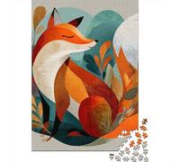 Autumn Fox Illustration-11 Jigsaw Puzzles Puzzles for Adults Kids. 1000 Piece Great Gifts Challenge Toy Educational Games Home Decoration for Adults& Kids Age 14 Years Up 70x50cm/1000pcs