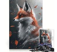 Autumn Fox Majesty- 1000 Pieces Puzzles for Adults Logic Practice Slow Leisure Clean Edges Meaningful Gift (38x26cm)