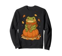 Autumn Frog with Pumpkin Drink Sweatshirt