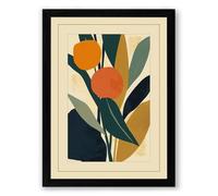Autumn Fruit & Foliage Botanical Framed Wall Art Print A2 (59.4×42cm) Black, Wall Decor for Living Room, Bedroom, Office & Home, Ready to Hang, Art Gift