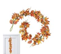 Autumn Garland - 180 cm Artificial Decoration Thanksgiving | Decorative Autumn Garland with for Halloween Party Harvest Coat Farmhouse Door Garden Living Room