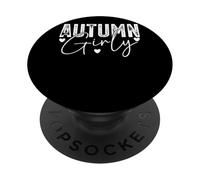 Autumn Girly Fun Fall Vibes Hearts PopSockets Adhesive PopGrip