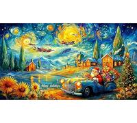 Autumn-gnome-with-squirrel-and-mushrooms Puzzle Game 1000 Pieces Educational Game Challenge Recycled Paper Challenging Puzzles for Relaxation, Creativity & Gift Giving 38x52/1000pcs