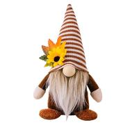 Autumn Gnomes Decorations, Sunflower Faceless Doll, Thanksgiving Gnome Autumn Maple Leaf Elf Dwarf Tomte, Handmade Fall Harvest Halloween Xmas Decor for Home Kitchen Farmhouse Office (A)
