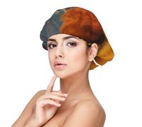Autumn Golden Grass Landscape Adult's Satin Sleeping Cap - Women's Elastic Sleep Bonnet, Adjustable Overnight Hair Cover for Hairstyles, Black, One Size, Black, One Size