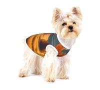 Autumn Golden Grass Landscape print Tshirts for Small Dogs Dog's Fashion Shirt Breathable Sleeveless Shirts for Small Dogs