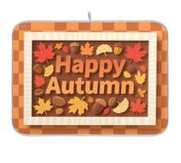 Autumn Golden Yellow Leaves Reusable Dish Drying mat 18x24 Rectangle Large Dish Dryer matt Decorative Home Decor Essentials