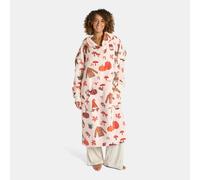 Autumn Gonk Sherpa Fleece Hoodie Blanket Extra Long Loungewear OHS Beige One Size
