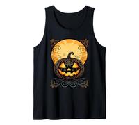 Autumn Gothic Smiling Pumpkin Tank Top
