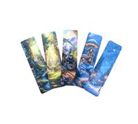 Autumn & Halloween Bookmark Set - Gothic Cute Witch, Pumpkin & Fall Designs Art Bookmarks for Readers, Journals & Gifts Spooky Cozy Academia Stationery (5pc Single Sided Mushroom Forest 3)