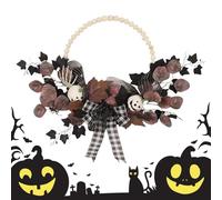 Autumn Halloween Decorations - 16 Inch Ghosts Garland Realistic Maple Leaves Garland ABS Seasonal Christmas Decoration Festive Display Stand for ca