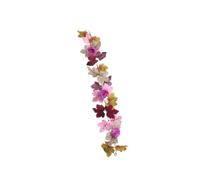 Autumn Harvest Maple Decor Garland 39.37in Artificial Foliage Vine with End Rings for Home Table Mantel Indoor Arrangement Autumn Foliage Garland Fall Vine Decor Thanksgiving Swag Mantel Table Doorway
