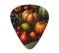 Autumn Harvest Prints Guitar Picks - 12-Piece Set with 3 Different Thicknesses, Suitable for Electric and Acoustic Guitars