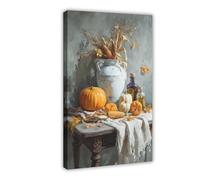 Autumn Harvest Still Life Canvas Poster Bedroom Decor Landscape Office Room Decor Gift 16x24inch(40x60cm)