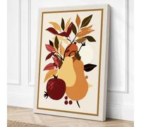 Autumn Harvest Still Life Canvas Wall Art Print 18x12 Inch (46 x 30 cm)