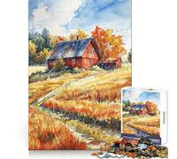 Autumn Homestead Charm 1000 Pieces Puzzles for Adults Memory Ability Tranquil Pastime Secure Join Seasonal Gift (38x26cm)