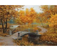 Autumn in an Old Park by Eugene Lushpin
